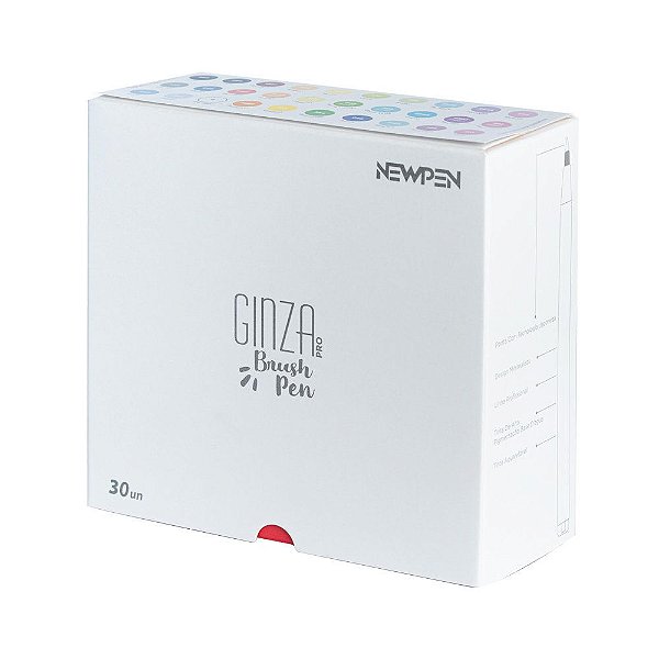 Kit C/30 Pincel Brush Ginza Pro Sortido - Newpen