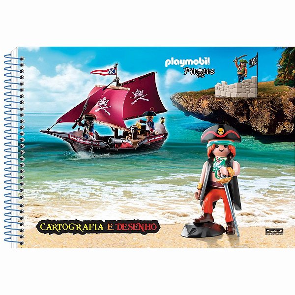 Caderno Esp Cartografia Cd 60f Playmobil - Sd