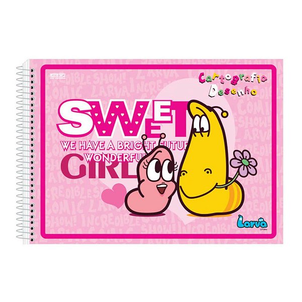 Caderno Esp Cartografia Cd 60f Larva - Sd