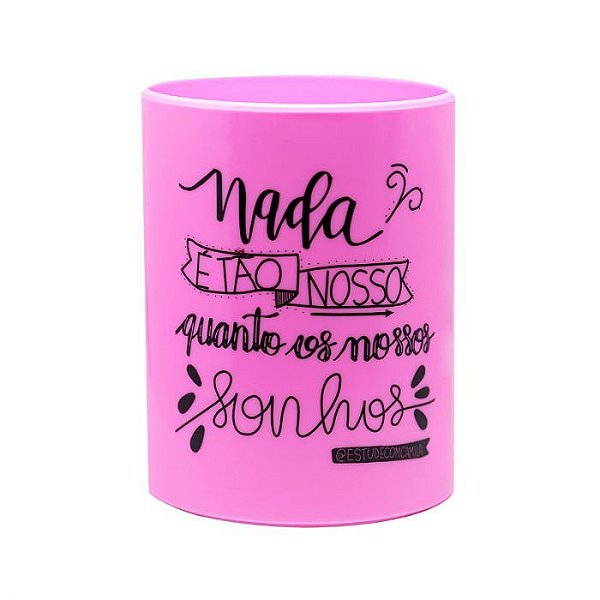 Porta Canetas Up Pastel Rosa - Newpen