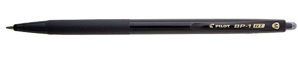 Caneta Retratil Preta - Unidade - Brand