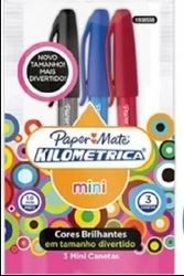 Blister C/3 Mini Caneta Esf 1,0mm Sortid-papermate
