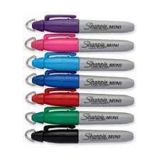 Mini Marcador Permanente Sortido - Sharpie