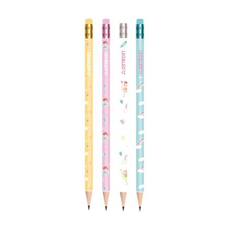 Lapis Grafite Hb C/borracha Red Fadinha - Leo