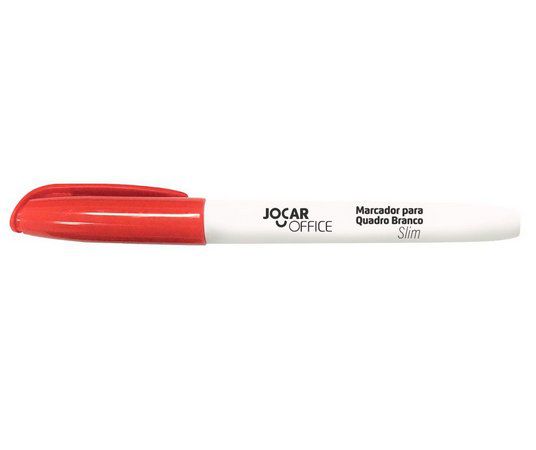 Marcador P/quadro Bco Slim Vermelha - Jocar Office
