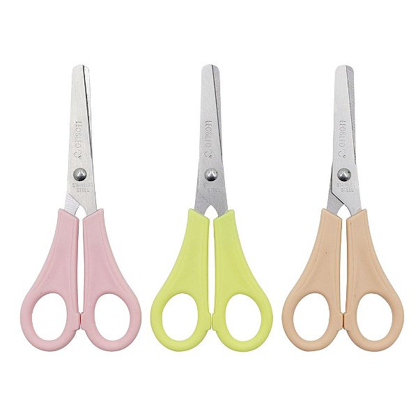Tesoura Escolar 130mm Inox Trend Pastel - Leo