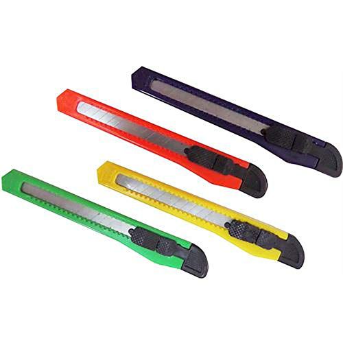 Estilete Estreito 9mm Plastico Sortido - Leoarte