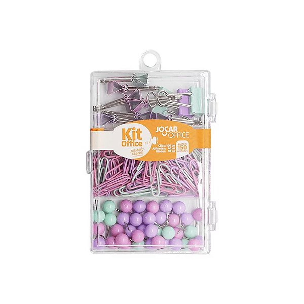Kit Office C/150 Prendedor/alfinete/clips - Jocar
