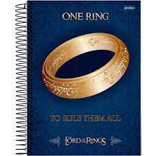 Caderno Esp Univ Cd 1m 96f Senhor Aneis - Jandaia