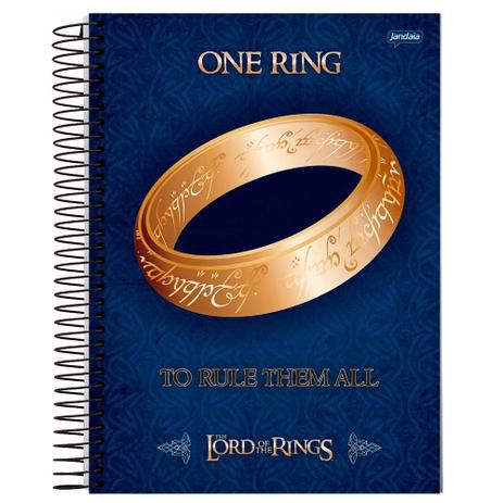 Caderno Esp Univ Cd 10m 200f Senhor Aneis -jandaia