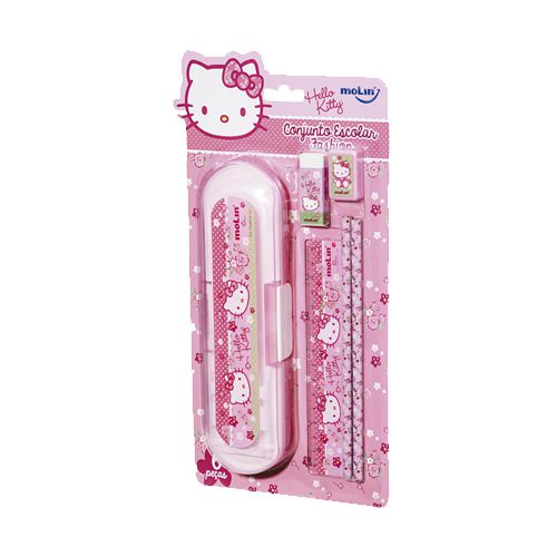 Kit Escolar Blister C/6 Fashion Hello Kitty -molin