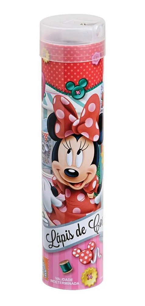 Lapis De Cor Tubo C/24 Minnie - Molin
