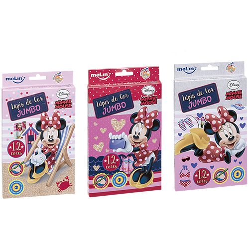 Lapis De Cor Jumbo C/12 Minnie - Molin