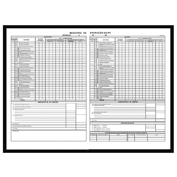 Livro Registro De Apuracao Do Ipi Mod 8 50fls - Sd