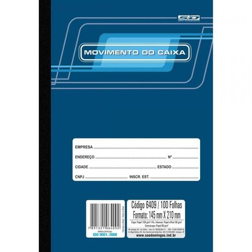 Livro Movimento Caixa 145x210cm 100f - Sd