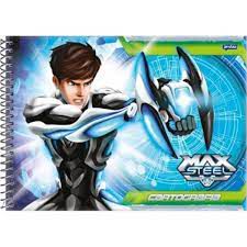 Caderno Esp Cartografia Cd 96f Max Steel - Jandaia