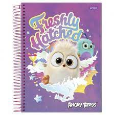 Caderno Esp Univ Cd 10m 200f Angry Birds - Jandaia