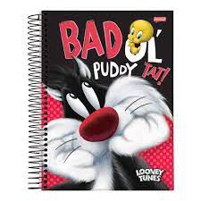 Caderno Esp Univ Cd 10m 200f Looney Tunes -jandaia