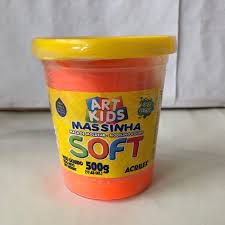 Massa De Modelar Soft 500g N/105 Laranja - Acrilex