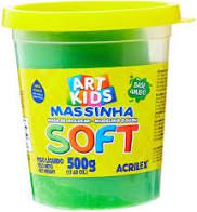 Massa De Modelar Soft 500g N/101 Verde - Acrilex