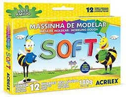 Massinha Soft C/12 Cores - Acrilex