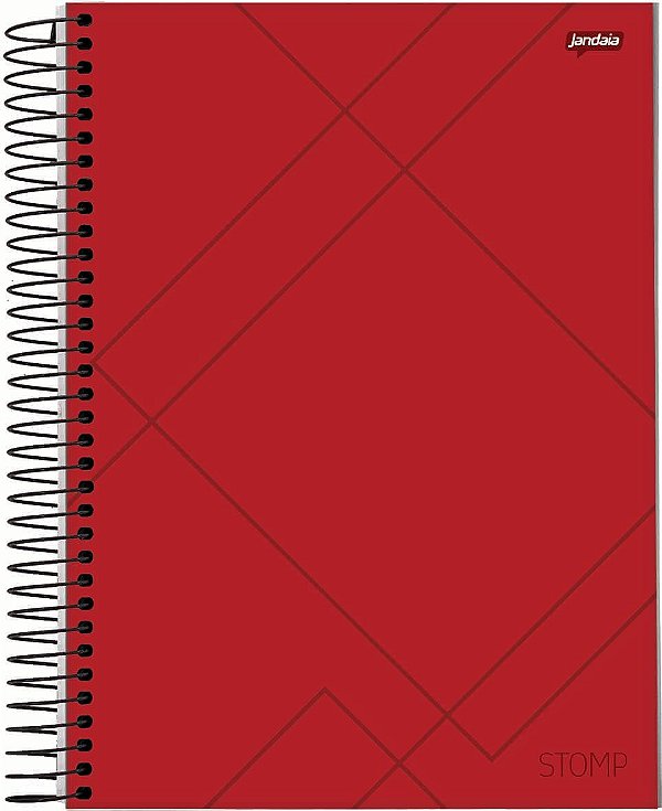Caderno Esp Univ Cd 10m 200f Stomp Verm - Jandaia