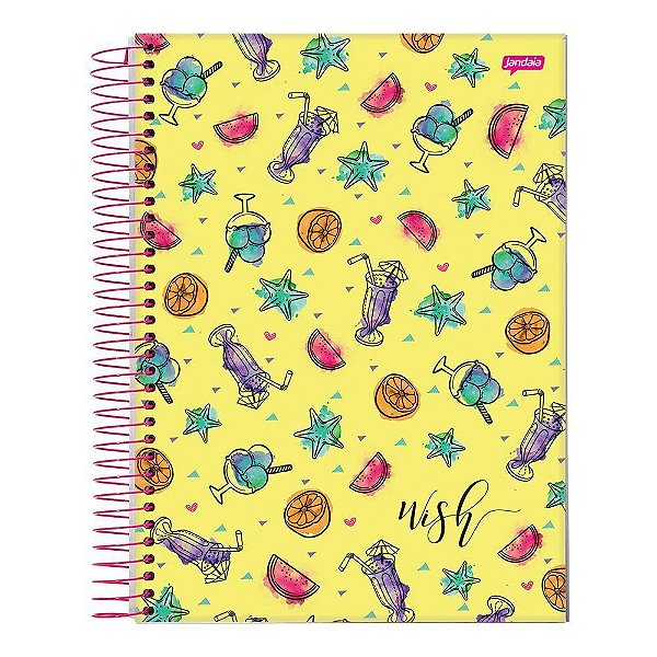 Caderno Esp Univ Cd 10m 200f Wish - Jandaia