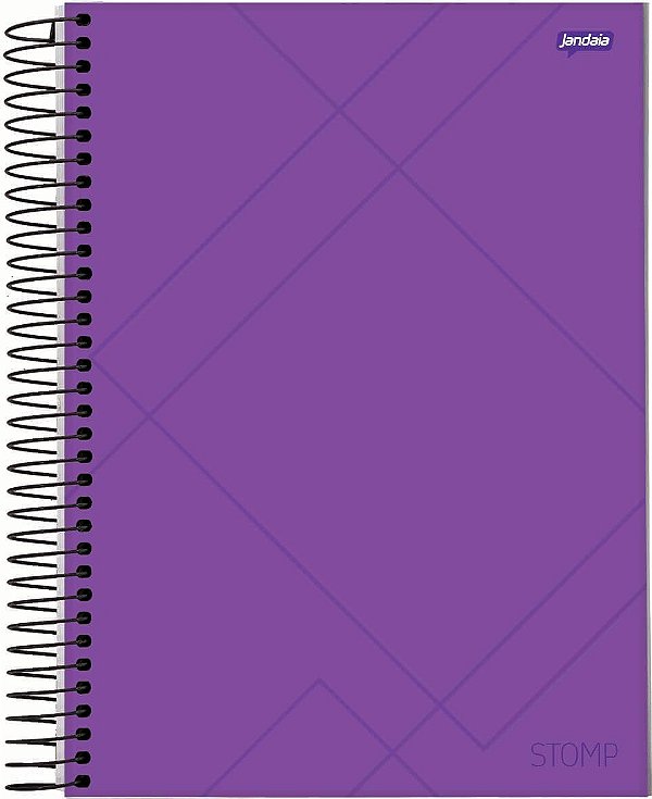 Caderno Esp Univ Cd 10m 200f Stomp Roxo - Jandaia