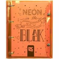 Caderno Fichario Argolado Neon Color Bubble - Dac