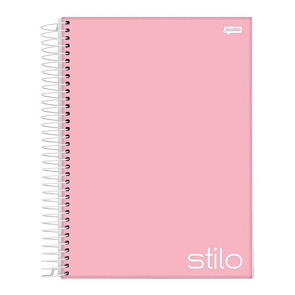 Caderno Esp Univ Cd 10m 200f Stilo Rosa - Jandaia