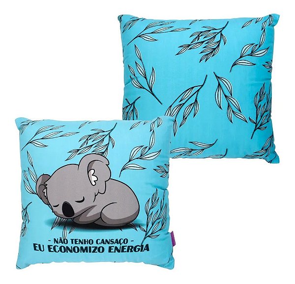 Almofada 40x40cm Fibra Veludo Coala - Zona