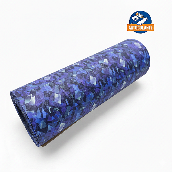 Cobertura de EVA em Rolo com Tecido Estampado Geométrico