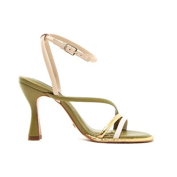Cecconello - Sandália Salto Alto Comma Verde