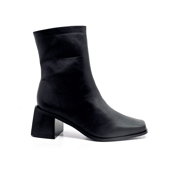 Seu Sapato - Bota Ramona Couro Preto