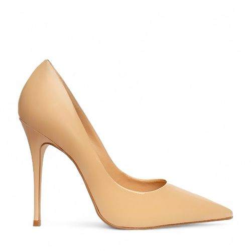 Carrano - Scarpin Loretta Salto Fino Couro Crema