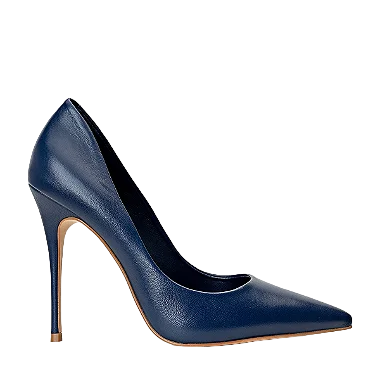 Carrano - Scarpin Loretta Salto Alto Couro Midnight