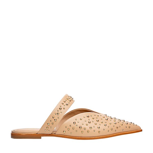 Carrano - Mule Flat Studs Couro Crema
