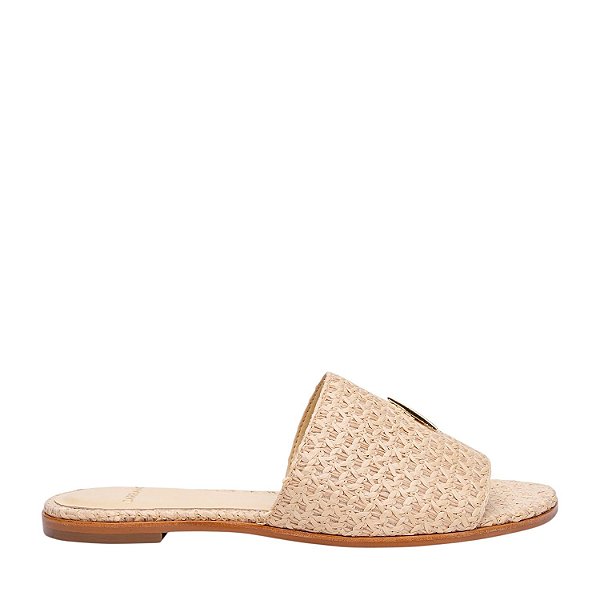 Carrano - Sandalia Rasteirinha Flat Palha Natural