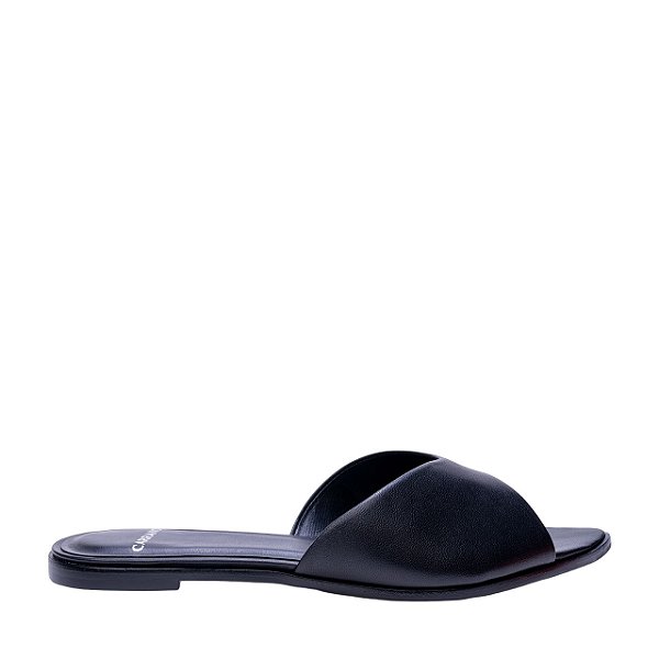 Carrano - Sandalia Rasteirinha Flat Preta