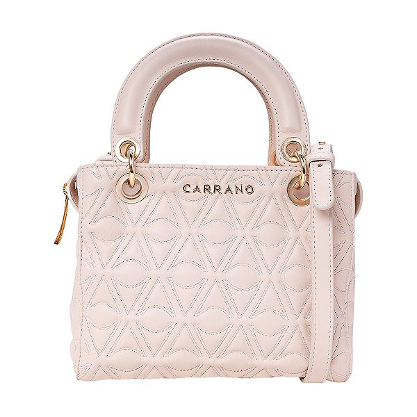 Carrano - Bolsa Iconic Tote Pequena Couro Icon Off White Lait