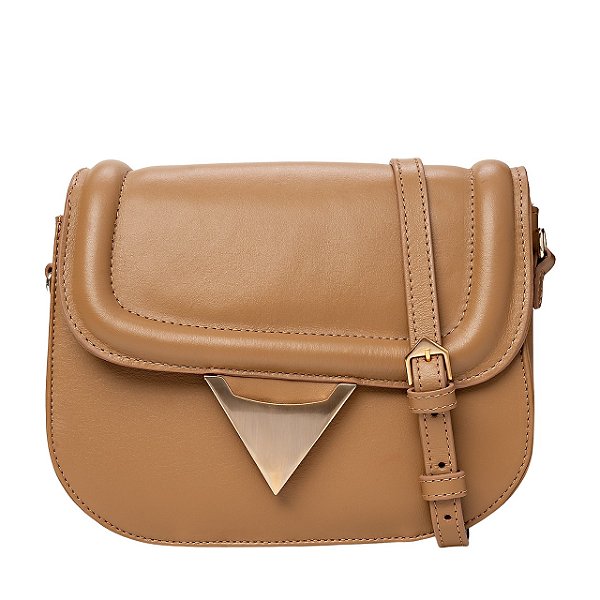 Carrano - Bolsa Tiracolo Emily Media Couro Honey