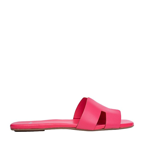 Carrano - Flat H Couro Pink