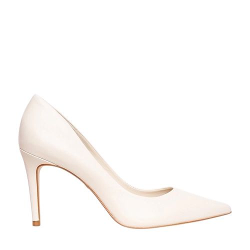 Carrano - Scarpin Beatriz Salto Fino Couro Off White Lait