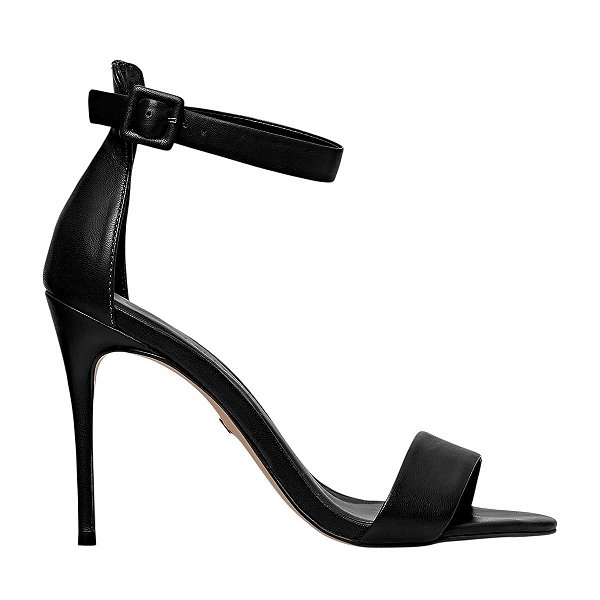 Carrano - Sandalia Classic Salto Fino Couro Preto