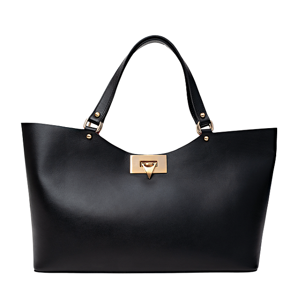Carrano - Bolsa Shopping Adele Grande Couro Preto