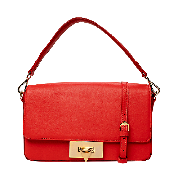 Carrano - Bolsa Tiracolo Adele Couro Vermelho Carrano