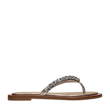 Carrano - Flat Shine Cristal Couro Metalizado Gold