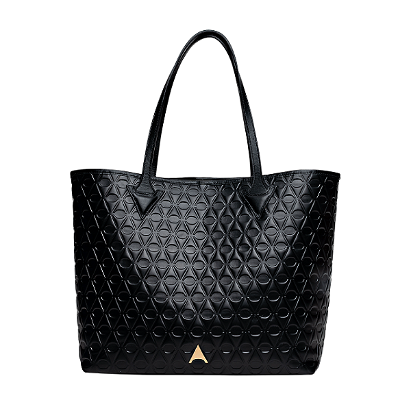 Carrano - Bolsa Shopping Icon Grande Couro Preto