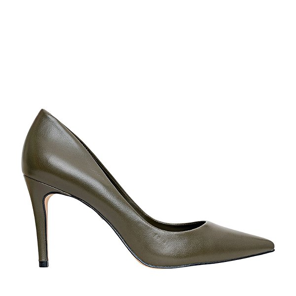 Carrano - Scarpin Beatriz Couro Mestiço Cor Herb 195009Z