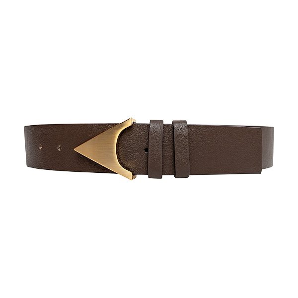 Carrano - Cinto Aria Grosso Couro Marrom Dark Brown